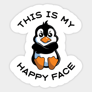 This Is my Happy Face Sticker